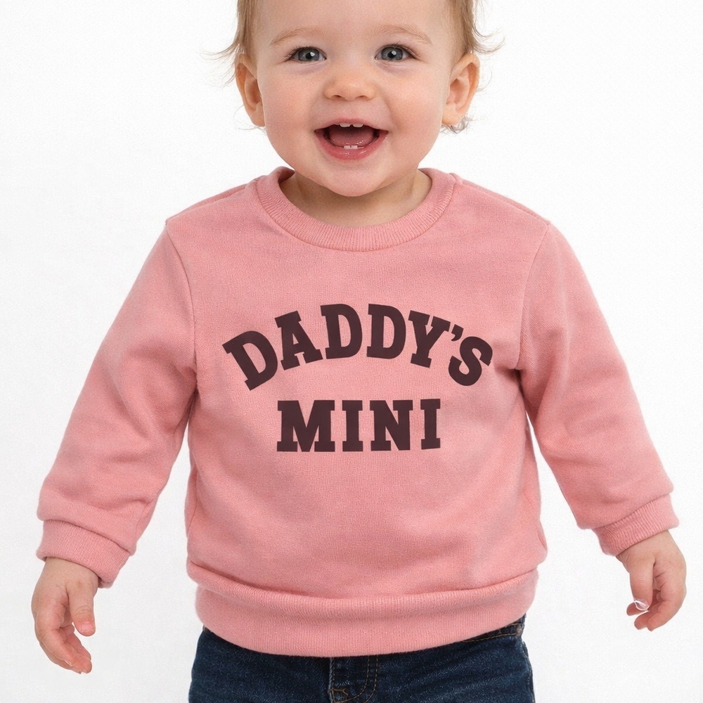 Pink Kids Sweatshirt - Daddy's Mini